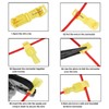 TOOHUI 120 Piece Set T Wire Connectors, Flat Terminals, Electrotap