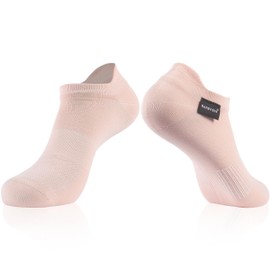 RANDY SUN Low Cut Waterproof Socks – Cushion Sole, Thin & Eco-Friendly, Ideal for Outdoor Sports & Travel 1 pair Blush Pink,XL