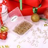 Melliex Pack of 120 Bauble Hangers, Christmas Tree Hooks, Gold,