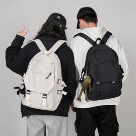 Mochila ligera para la escuela, casual, mochila para laptop, para hombres y mujeres, mochila de viaje para escuela secundaria, bolsa de libros intermedia para niñas