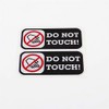 Horayten Car Styling Decals Warning Do Not Touch Hands Window
