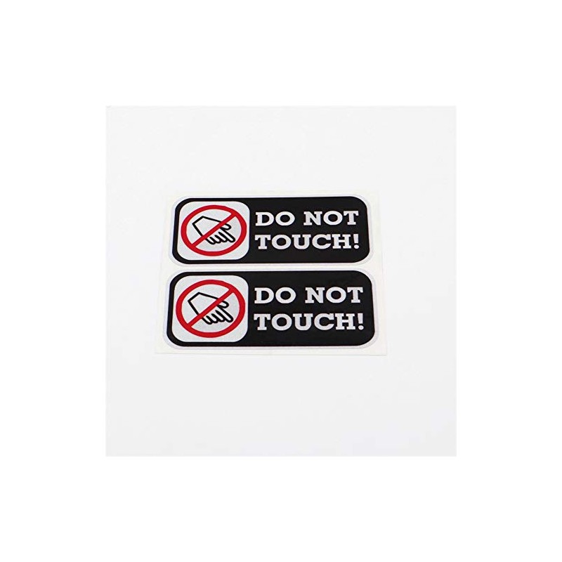 Horayten Car Styling Decals Warning Do Not Touch Hands Window
