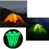 50 Packs 20cm Fluorescence Glow-in-Dark Plastic Tent Stakes Awning Pegs