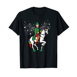 Irish T Shirt Unicorn Funny St Patricks Day Stars Kids Cute T-Shirt