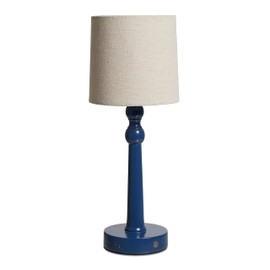 Camden Reed Traditional Wood Lamp – Classic Wooden Table Lamp with Elegant Design for Home or Office Décor, Navy