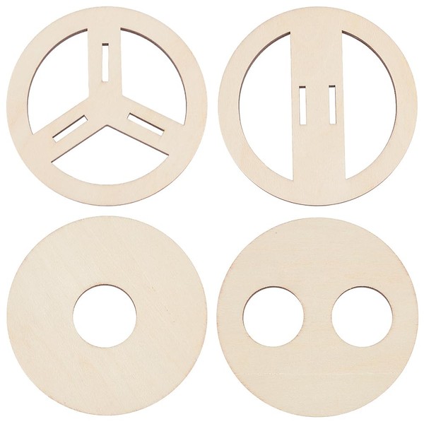BENECREAT 8 Pcs 4 Styles Wooden Wick Centering Tool, 2.95