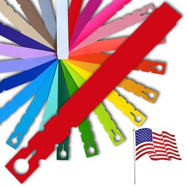 TAGKRAFTERS 9" x 1" Red - 2,000 Pcs - Plastic Plant Tags and Labels - Wrap Around Thermal Plastic - Nursery Garden Tree Labels | Made in The USA |