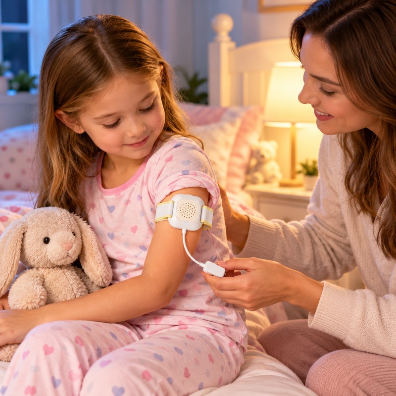Bedwetting Alarm for Kids – Sound, Vibration & Light Alerts