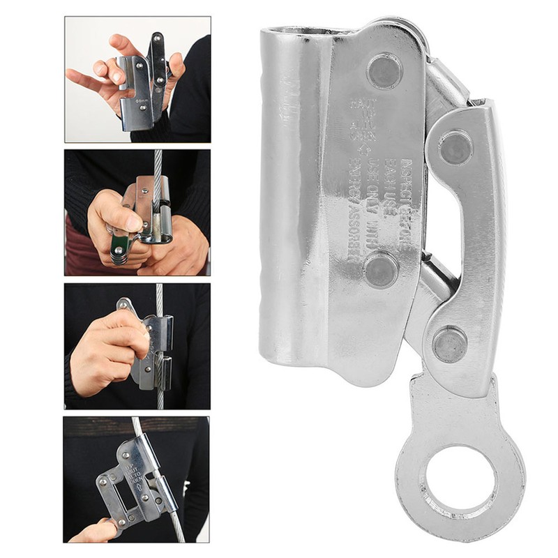 SelF Braking Stop Descender Clamp Climbing Anti Fall Protection Equipment(Round