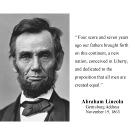 President Abraham Lincoln Gettysburg Address Quote 8 x 10 Photo Picture ab1