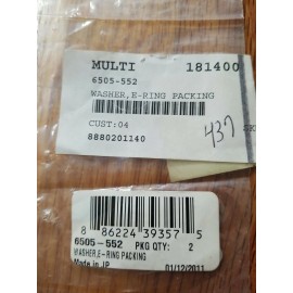 Arctic Cat Snowmobile Carburetor Washer, E-Ring 6505-552 Pkg Of 2 Oem Nos