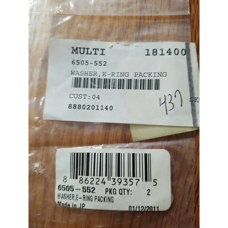 Arctic Cat Snowmobile Carburetor Washer, E-Ring 6505-552 Pkg Of 2