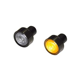 LED indicator MONO, clear lens, black, E-mark