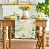 Artoid Mode Beige Greenery Eucalyptus Summer Table Runner, Spring Seasonal