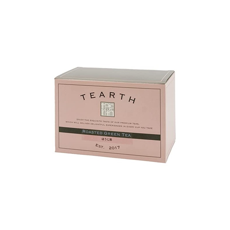 TEARTH Japanese Tea Hojicha Tea Bags, Individually Packaged 25 Bags