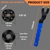 HOBEREROK Angle Grinder Wrench,Universal Adjustable & Nut Kit (5PCS) –