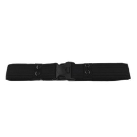 Cinturón de lona de nailon ajustable para hombre, con hebilla de plástico, Negro -, 125*5cm