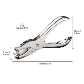 Single Hole Punch for Crafts,Single Hole Punch,One Holes Punchs,for Crafts Paper Scrapbooking Card Tags(3MM)