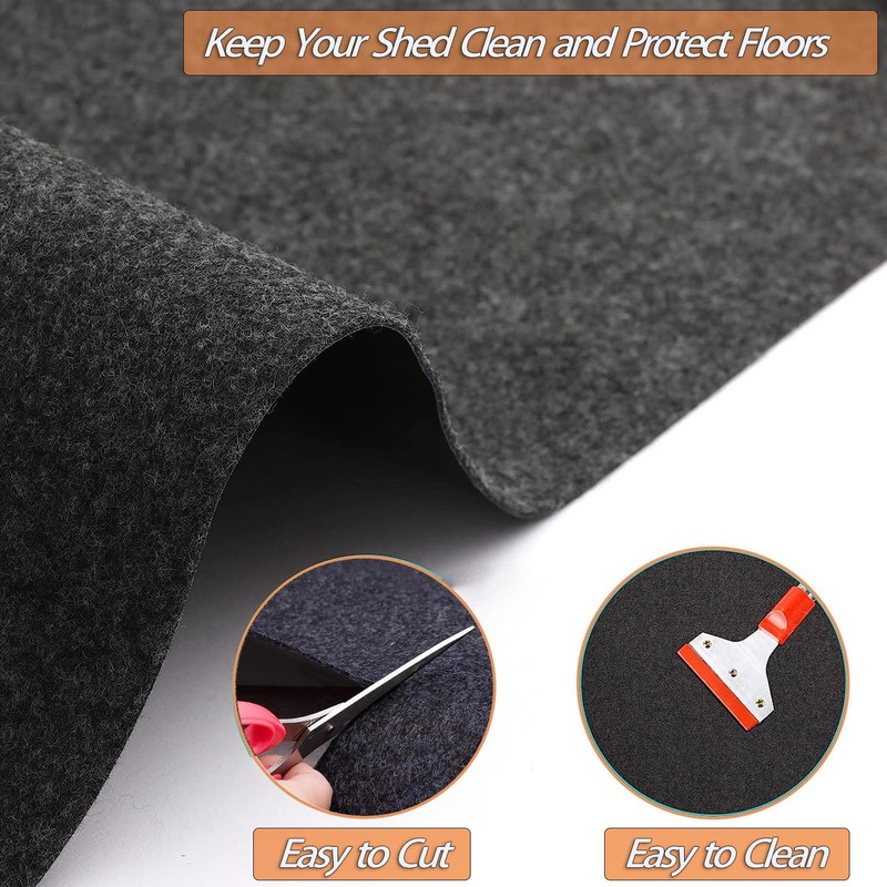 6 x 4 FT Outdoor Storage Shed Mat, Waterproof Storage