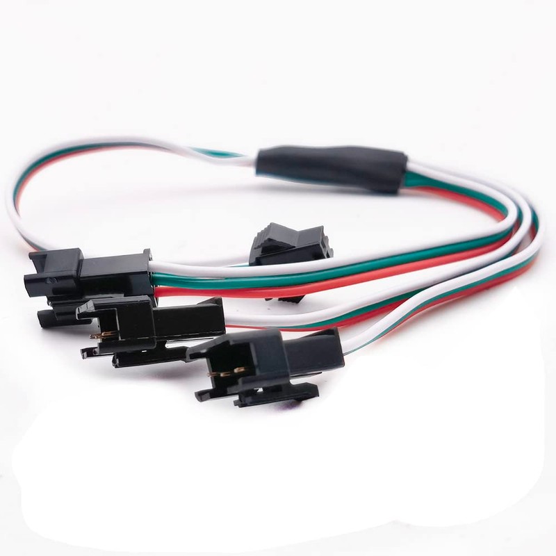 5pcs 15cm 3pin SM Splitter JST Connector Male and Female