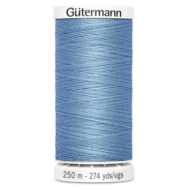 Gutermann Sew All Polyester Thread, 250Mtr, Baby Blue (0143), 5.5 x 2.7 x 2.7 cm
