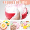LAKJUOZ 4 Piece Bath Sponge Set Fruit Shape Kids Baby