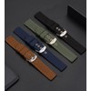 HARFINGTON Black Nylon Watch Band 18mm Width Soft and Comfortable