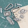 Keadic 24pcs M5 304 Stainless Steel Eye Plate Marine Hardware