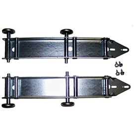 Garage Doors Building and Hardware Quick Turn Top Fixture Brackets with 4 Steel Rollers Low Headroom