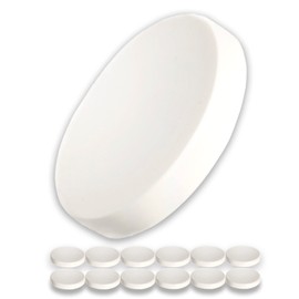 XILMARK Yoghurt Lids Compatible with Yoghurt Jars 125 grs (Edeka, Lidl, Aldi) Dessert Lid, Yoghurt Lid Closure, Plastic Lids for Yoghurt Cups, Dessert Jars, Diameter 56 mm, Pack of 12