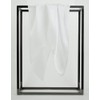 corciova White 35 x 35 Solid Color Square Silk Like