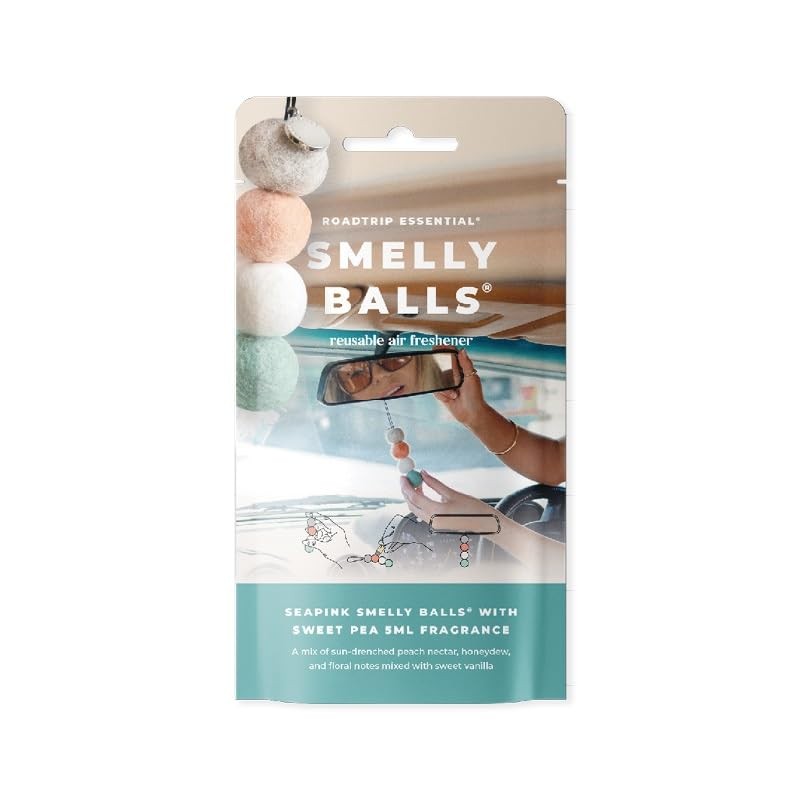 Smelly Balls Seapink Sweet Pea Car Air Freshener Set