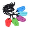 5pcs Infants Teething Necklace Silicone Exercise Senses Soothing Gum Chewing