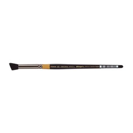 KINGART Premium Original Gold Specialty 9245-3/8 DEERFOOT STIPPLER Series Artist Brush, Natural Hair, Short Handle, for Acrylic, Watercolor, Oil and Gouache Painting, Size 3/8"