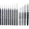 ARTIFY 14PCS Miniature Drybrush Paint Brush Set, Small Detail Model