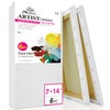 PHOENIX Long Stretched Canvas for Painting 7x14 Inch/6 Value Pack,