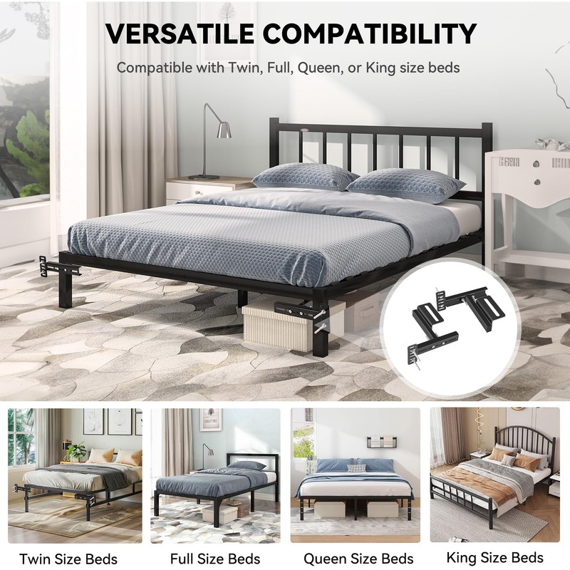 TOPTGO Headboard Bracket Kit for Adjustable Bed Base,Headboard Brackets for