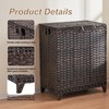 Laundry Hamper with Lid, 190L Large Laundry Basket 3 Section