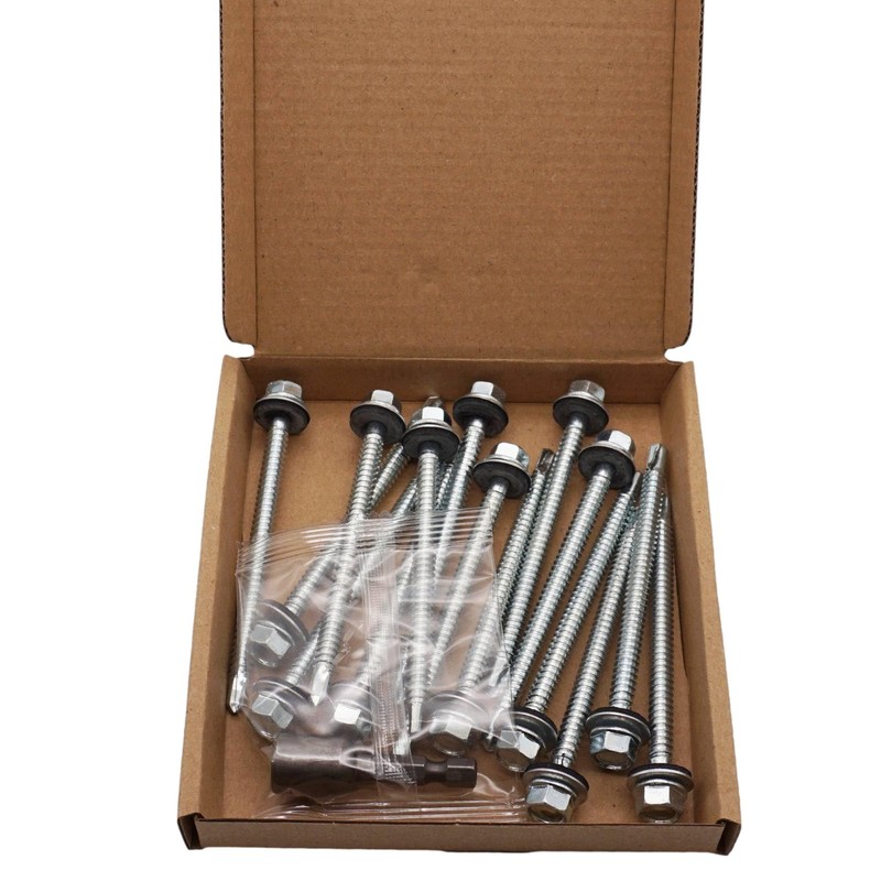 SKIR'CO (15 pcs) Zinc Plated Roofing Screws 6.3 x 90