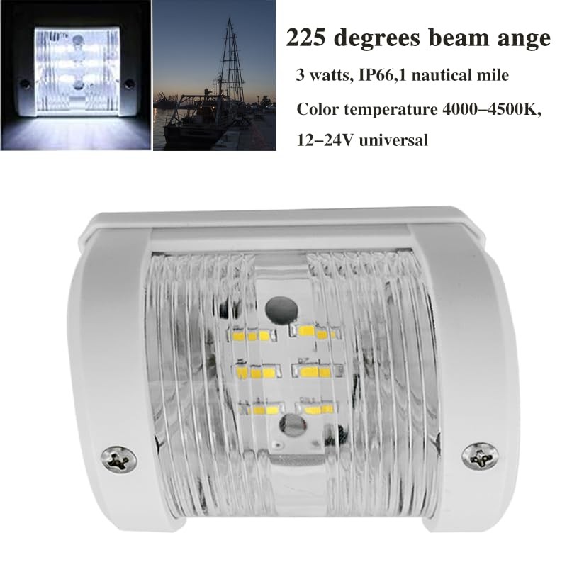ISURE MARINE White Stern LED Navigation Light ABS Anchor Signal