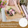 Luomorgo 1 Pack Jacquard Net Mesh Floral Wrapping Paper -