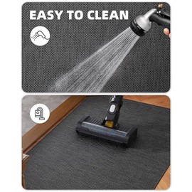 Color&Geometry Runners Rugs for Hallway Non Slip (Rubber Backing), Carpet Runners for Hallway Living Room Bedroom, Washable Kitchen Runner Rug, Hallway Runner Rug, 2'x6', Grey(Rolled-up NO Creases)