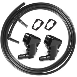 OTUAYAUTO 7T4Z-17603-A Windshield Wiper Nozzle Fluid Hose Kit Replacement for Ford 2007-2014 Edge, 2011-2014 Lincoln MKX Washer Fluid Nozzles Jet & Durable Rubber Hose, Replaces BT4Z-17603-A
