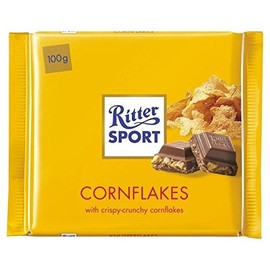 Ritter Sport Cornflakes Milk Chocolate 100g - Pack of 6