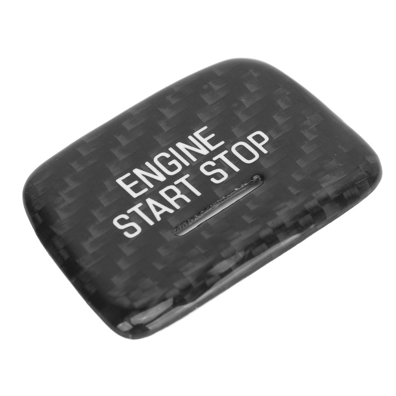 Engine Push to Start Button Cover Carbon Fiber Start Switch