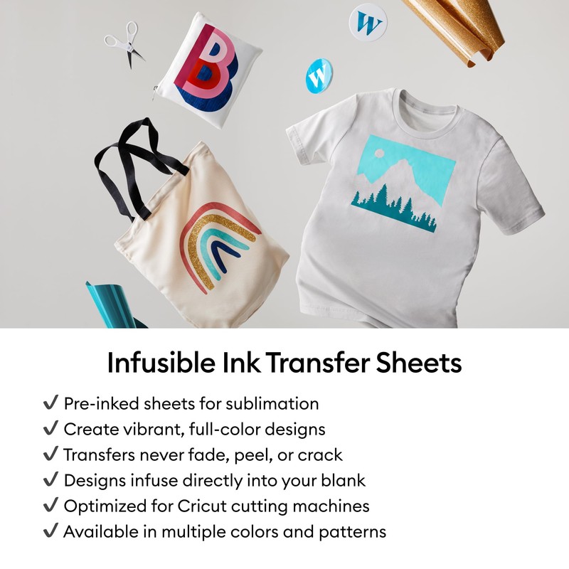 Cricut Infusible Ink Transfer Sheets 4-Pack (Mermaid Rainbow)