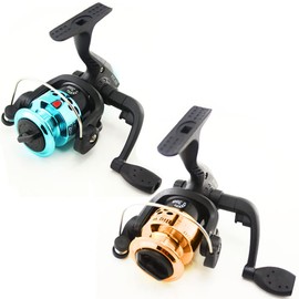 yufana Small Fishing Reel, 2 Pieces, Lightweight Stationary Reel, 5.1:1 Anti Corrosion Fishing Reels, Mini Spinning Reel for Ultra Light Spin Fishing, Trout Reel, Bass Reel