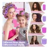 33pcs Hair Rulos Tubos Plástica Para Cabello Autoadheribles Rojo Y