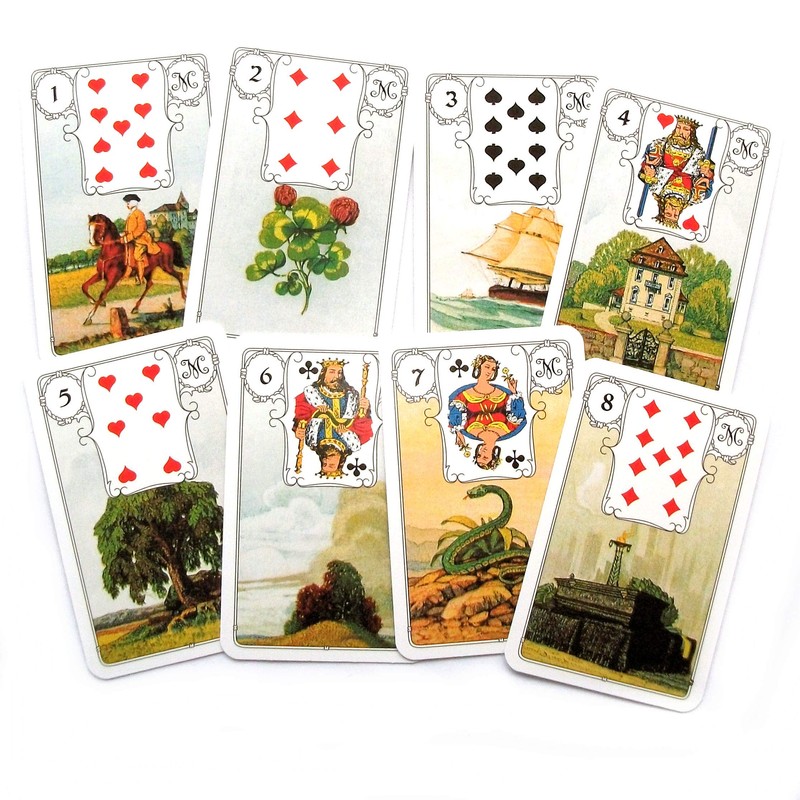 Green Cross Toad Blue Owl Fortune Telling Tarot by Mlle