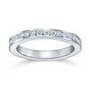 Cubic Zirconia Stackable CZ Channel Set Eternity Anniversary Wedding Band
